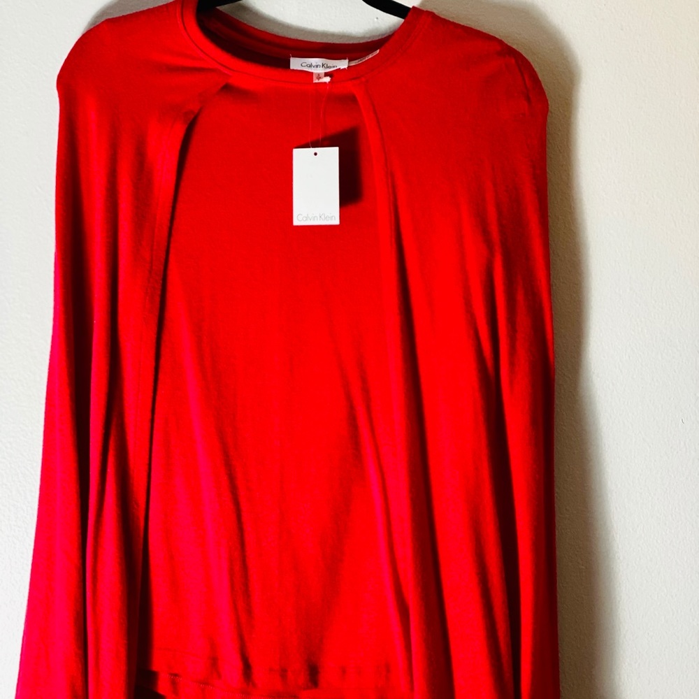 Calvin Klein red cap sweater